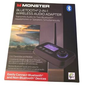 Monster Bluetooth 2-in-1 Wireless Audio Adapter